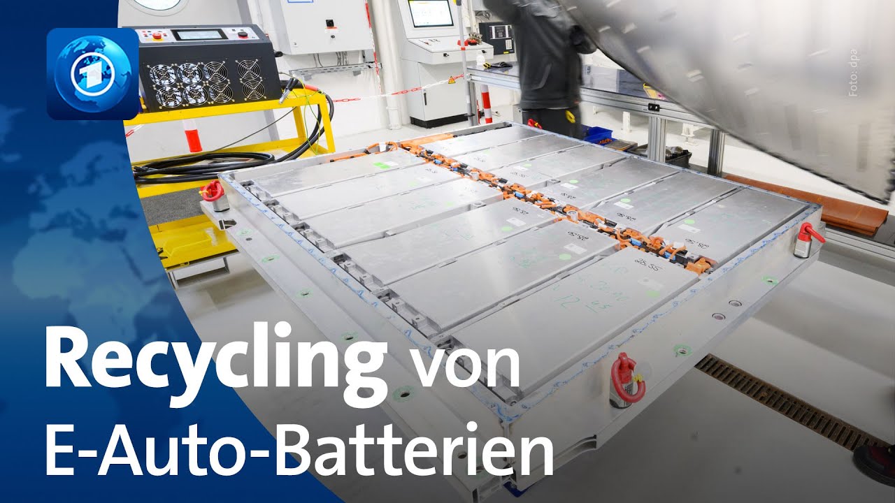 Rohstoffe für E-Autos: Recyclinganlagen für Autobatterien 