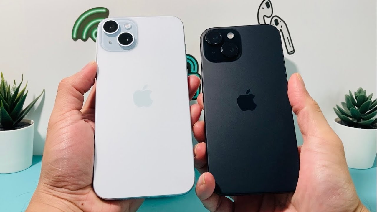iPhone 15 / 15 Plus Black vs Blue Color Comparison - YouTube
