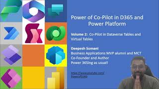 Volume 2: Co-Pilot in Dataverse Tables and Virtual table creation