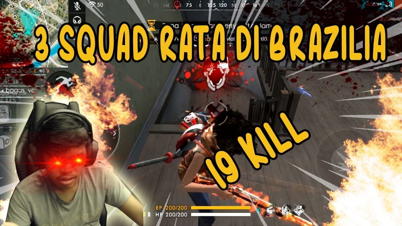 Ratain 3 Squad Di Brazilia Sendirian Team Sampe Terheran Heran Free Fire Indonesia