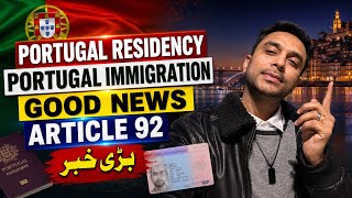 Portugal Article 92 Is Open How To Apply Article 92 In Portugal And Cost