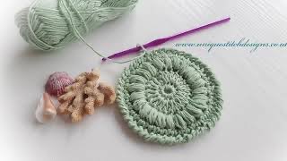 HOW TO CROCHET FACE SCRUBBIE VERY FAST AND EASY:)#crochet#hačkovanie