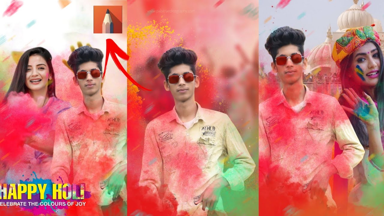 Holi photo editing || holi photo editing Autodesk sketchbook |Holi Editing 