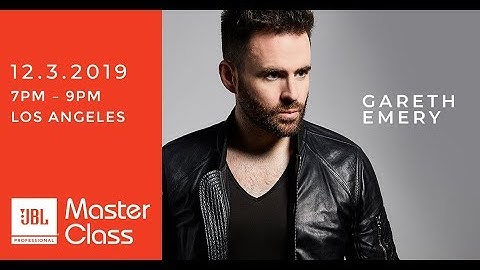 JBL Master Class: Gareth Emery - Beating perfectionism, deep work