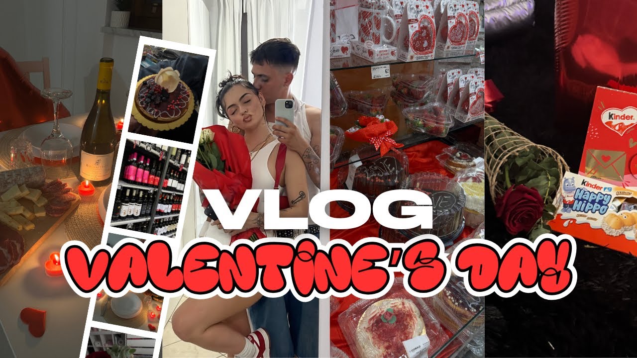 VALENTINE’S DAY*vlog*/una giornata col mio boy,svuota spesa,cena romantica