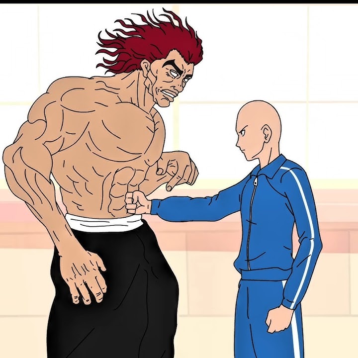 SAITAMA SCARED? | Yujiro Hanma VS Saitama| Fan Animation Battle|#saitama#yujirohanma#wis#onepunchman