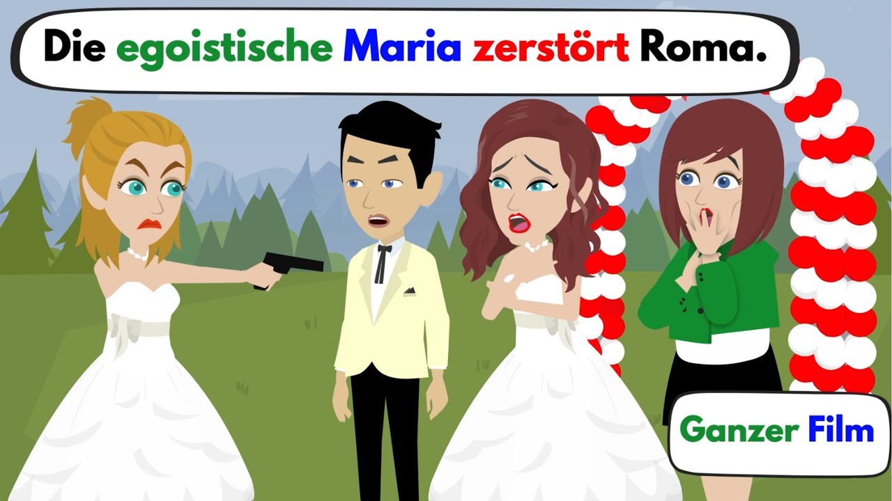 Эгоистичная Мария разрушает Рим — полный фильм | Изучайте немецкий язык с помощью рассказов