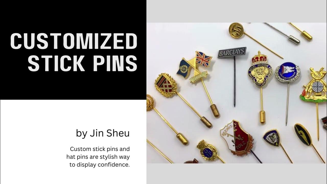 Custom Stick Pins Custom Hat Pins YouTube