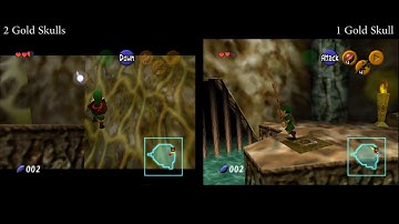 Comparison : Deku Tree B1 skulls : 2 Skulls Vs 1 Skull