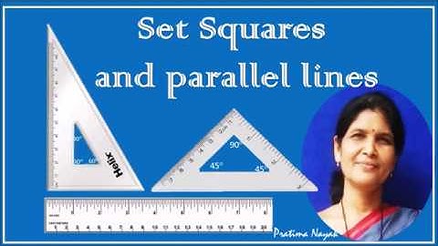 Triangular Rulers ||  Set Squares  tools for Geometry | Use of set square to draw parallel lines |
