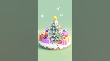Christmas Tree in Blender #3d #3dart  #3dillustration #blender #blender3d #modeling #christmas