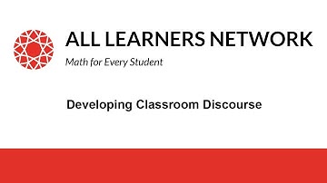 Developing Classroom Discourse