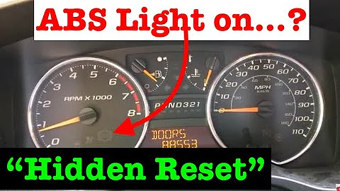 How to do a "QUICK Reset" on your ABS System!