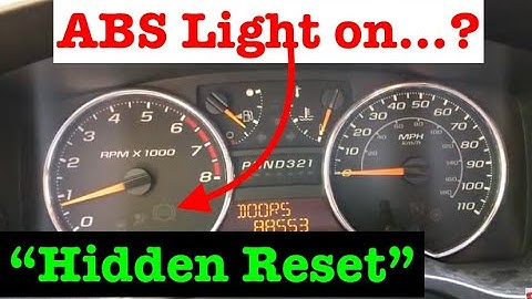 How to do a "QUICK Reset" on your ABS System!