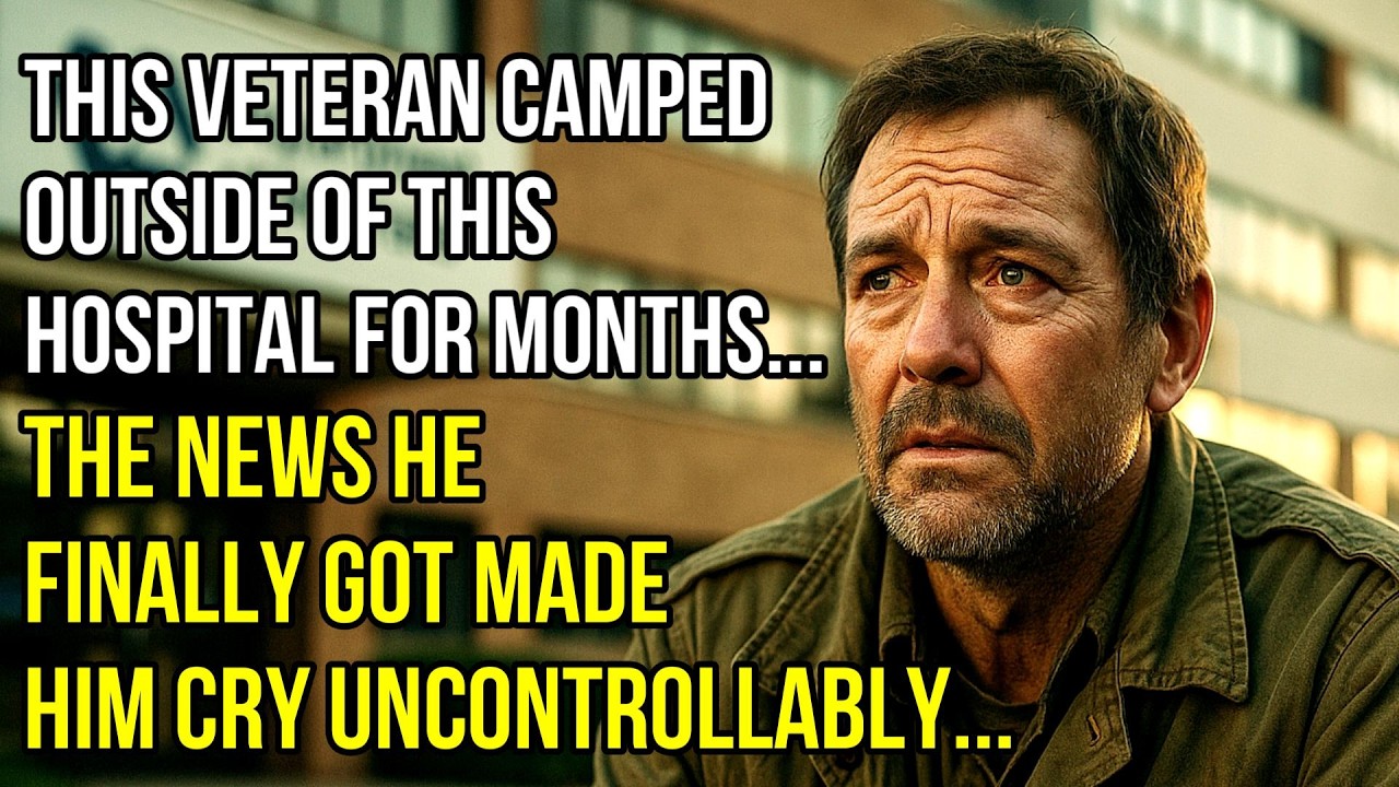 Homeless Veteran Who Lives Outside A Hospital Got News That Broke Him...