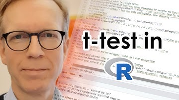 t-test in R