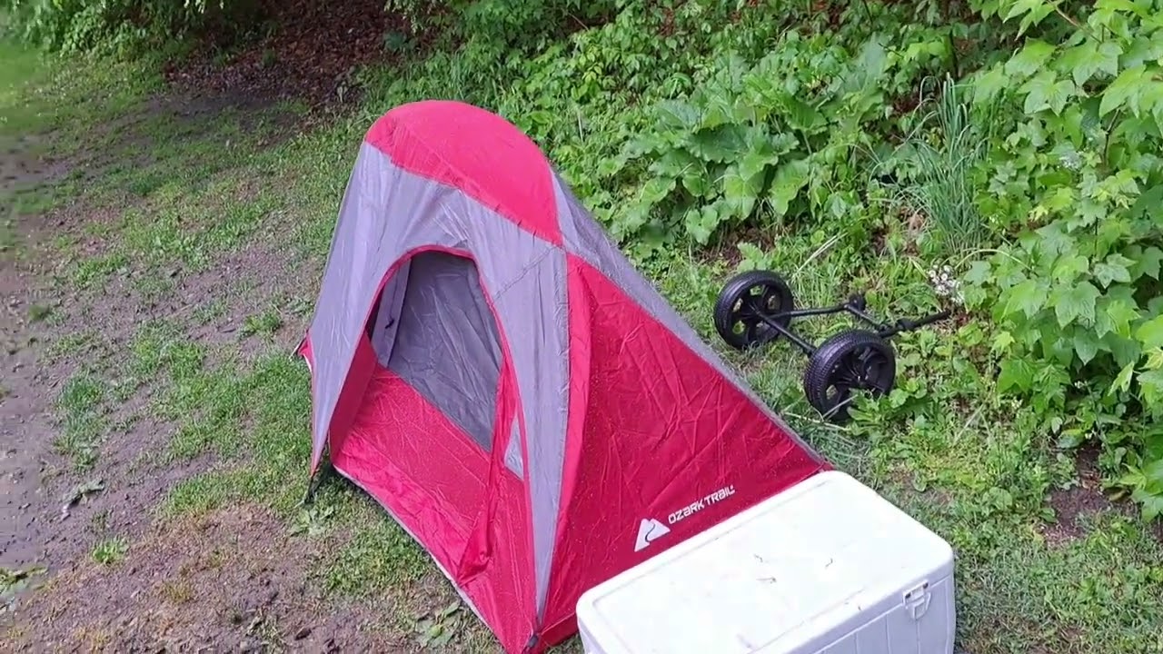 Review of the one person Ozark Backpacking tent .