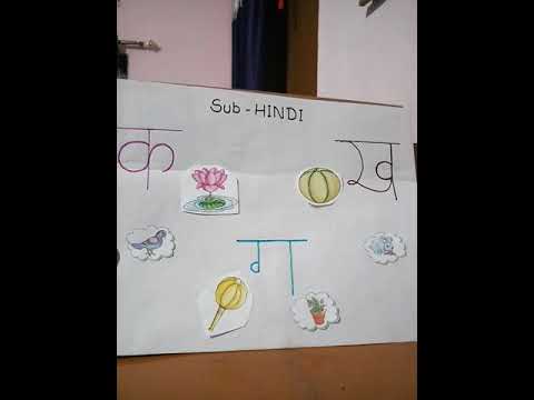 Words starting with hindi alphabets 'क' 'ख' 'ग' - YouTube
