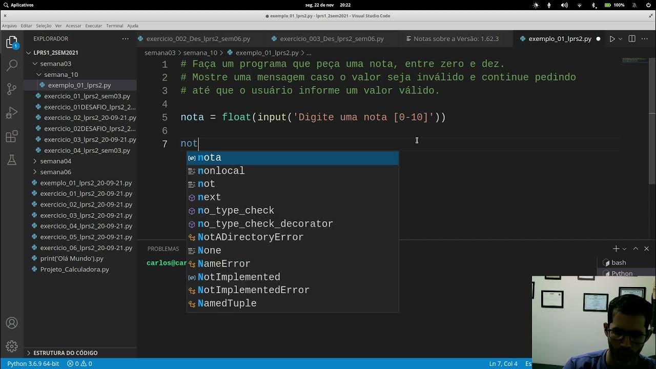 Python - Estrutura de Repetição WHILE - Exemplo 01 - YouTube