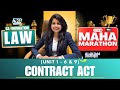 CA Foundation LAW | ICAI Marathon | Revision of Indian Contract Act | CA CS Tejal Katariya