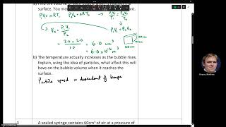 VIB1 Solutions: Thermal Physics: Gas Laws Q2