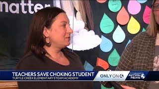 Two teachers save choking student