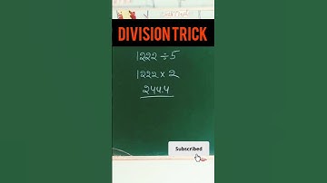 1222÷5 #divisiontricks #divisiontrick #division #mathshacks #mathshack #mathstricks #mathstrick #tet