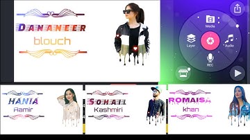 Amazing name art video editing in KineMaster | Name art video kaise banaye | #sohailkashmiri