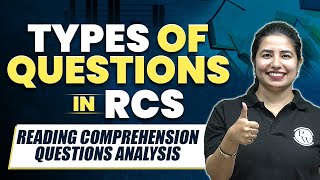 Types of Questions In Rcs | Reading Comprehension Questions Analysis | VARC RC | #cat2023 #mbawallah