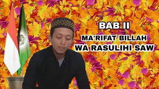 Hal Bab Ma'rifat Billah wa Rasulihi Saw.