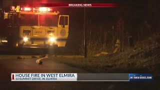 Large house fire in West Elmira, onlookers cause traffic
