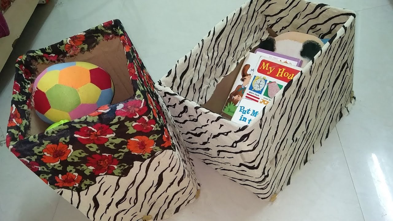 DIY RECYCLING CARDBOARD TO STORAGE BOX/HOME DECOR