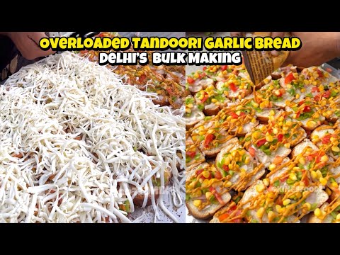 Bulk Tandoori Overloaded Garlic Bread Making Best Garlic Bread at 100/- Pitampura Delhi
