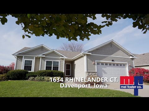 1634 Rhinelander Court, Davenport, IA home video tour