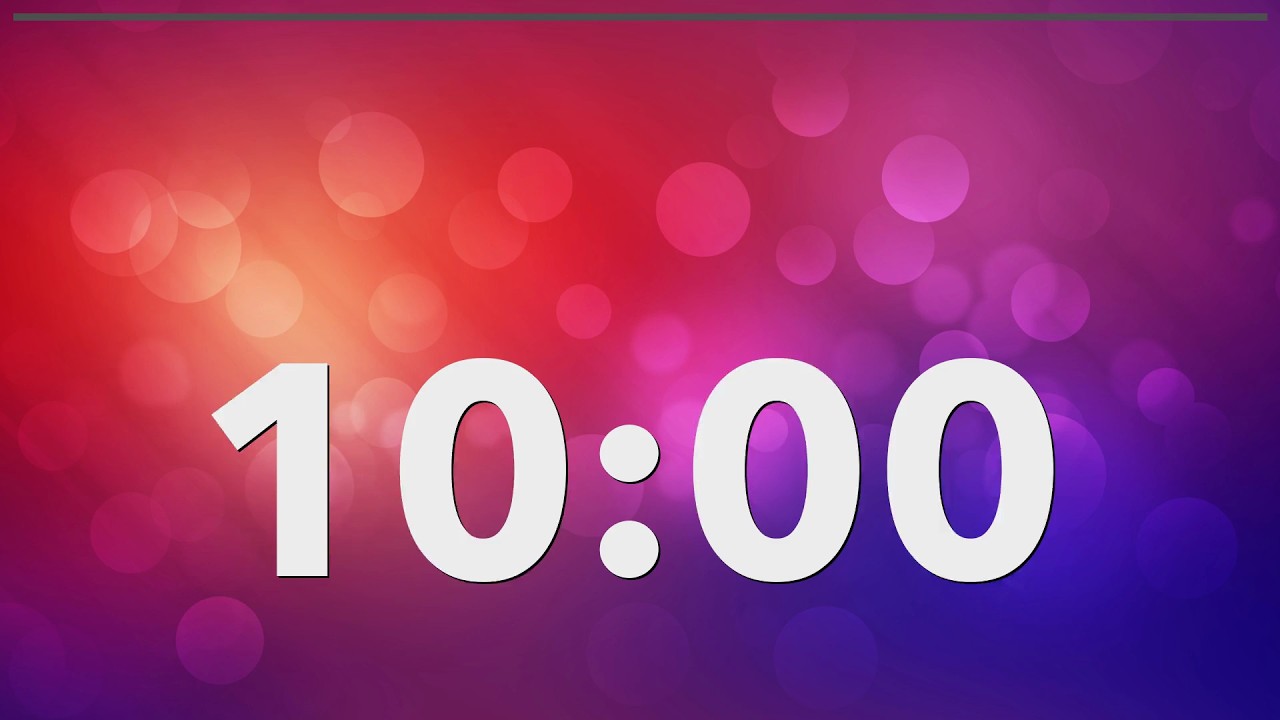 10 Minute Classroom Timer | Silent, Projector Friendly