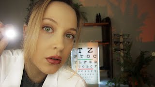 Optic Nerve ASMR Eye Exam with Ophthalmoscope, Lens 1 or 2 & Glasses Fitting - Roleplay