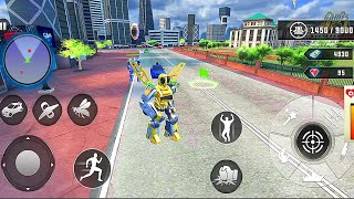 Flying Car Bee Robot Transform: Robot Transforming Game #2 - Android Gameplay screenshot 1