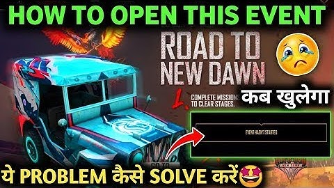 Road To New Dawn Free Fire| Free Fire New Event| Ff New Event| How To Get Jeep Skin In Free Fire|