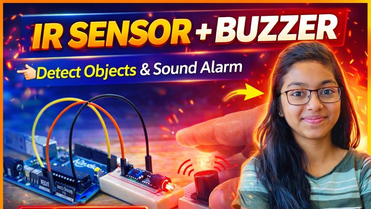 IR Sensor + Buzzer Project 🔔 | Smart Object Detection Alarm | Easy ...