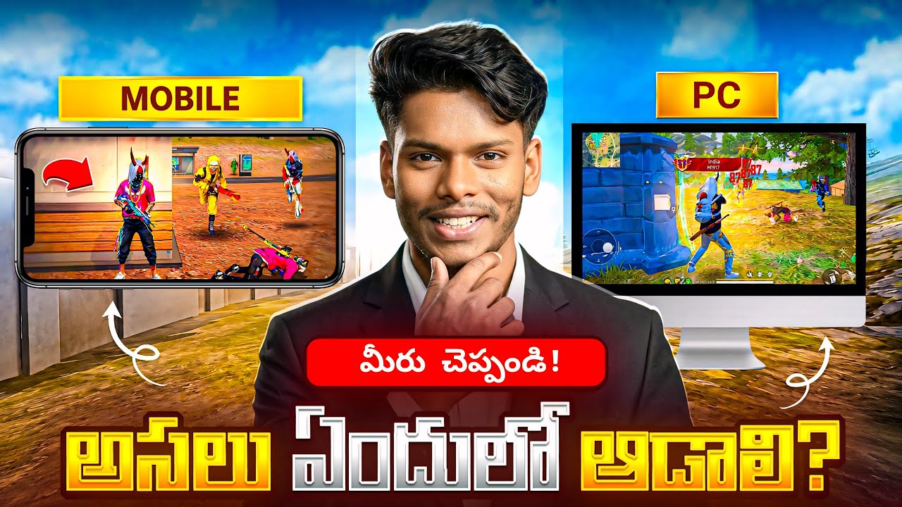  Finally Decided! Mobile or PC? 😱 Free Fire Comeback Begins! Dhanu Dino | Telugu Gaming FF