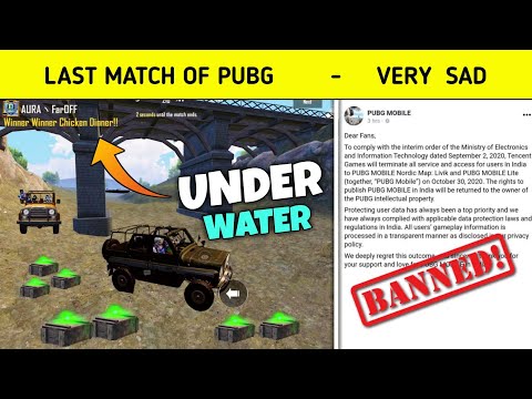 Видео: Last Pubg Mobile Under Water Match - Pubg Mobile Ban - G Guruji