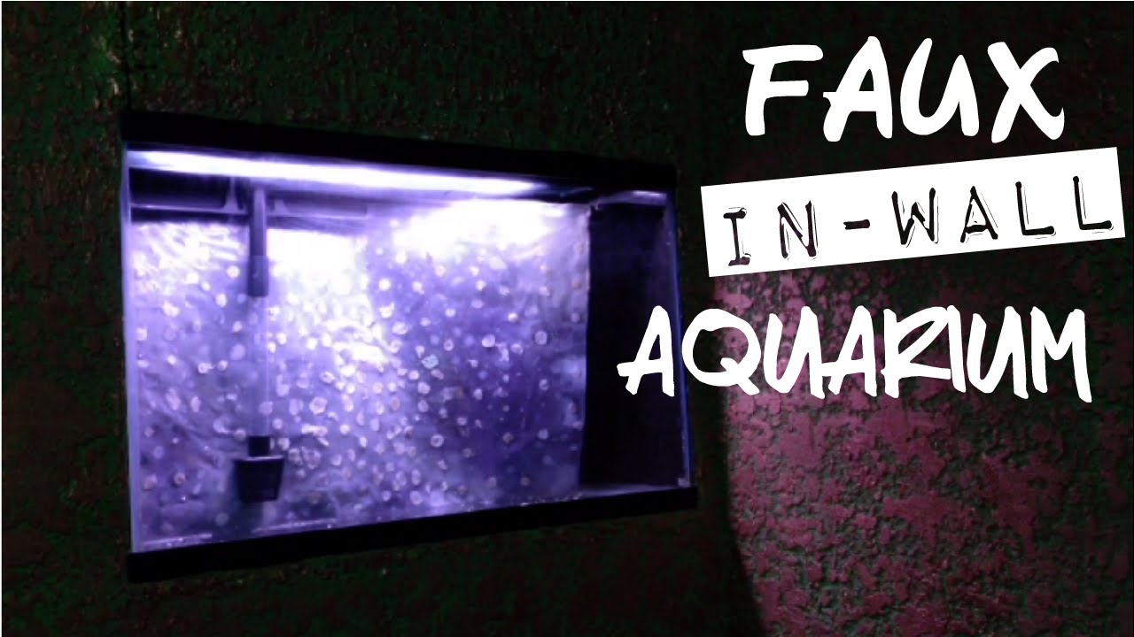 diy faux in wall aquarium YouTube