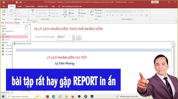 Bài tập Report MS Access - Bài tập rất hay gặp thực tế - Học MS Access