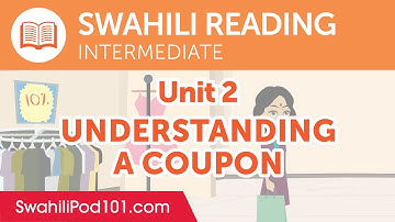 Swahili Intermediate Reading Practice - Understanding a Coupon