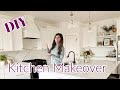 DIY Kitchen Makeover / Upgrading Our Builder Grade Kitchen \ New House Decorate With Me