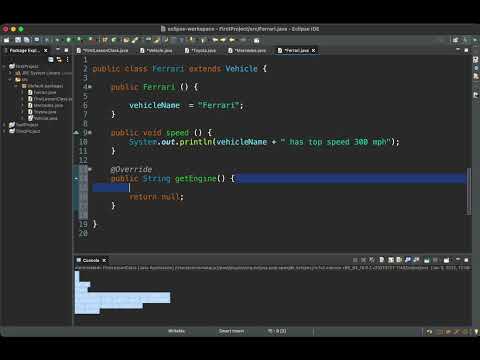 Java: lesson 31 abstract class and abstract  method