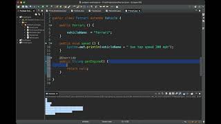 Java: lesson 31 abstract class and abstract  method