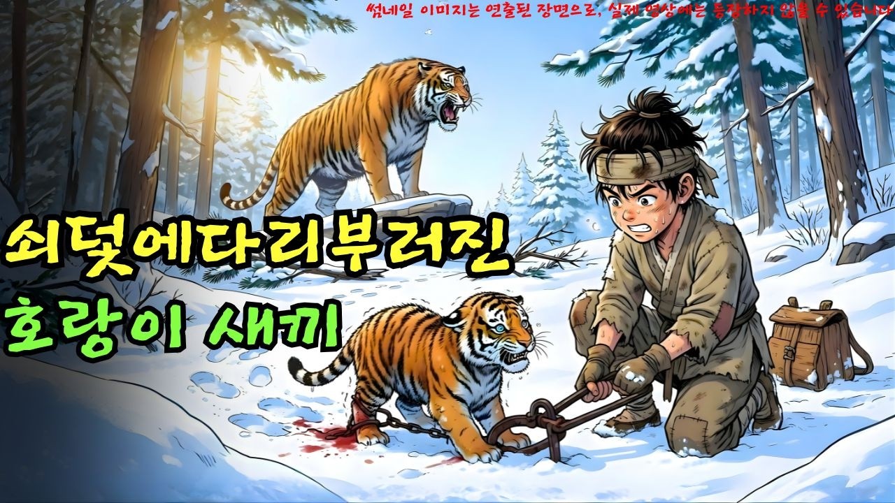 👉 쇠덫에 다리 부러진 호랑이 새끼, 가난한 소년의 목숨 건 구원과 평생의 은혜 갚음 | 야담 |옛날이야기 |민담 |전설 | 설화