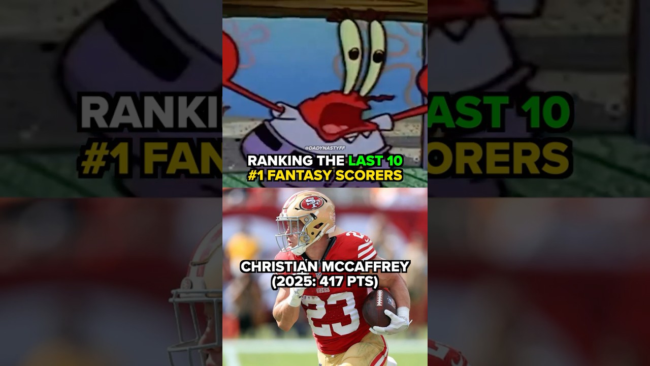 WATCH: Last 10 #1 Fantasy Football Finisher Rankings #nfl #fantasyfootball
