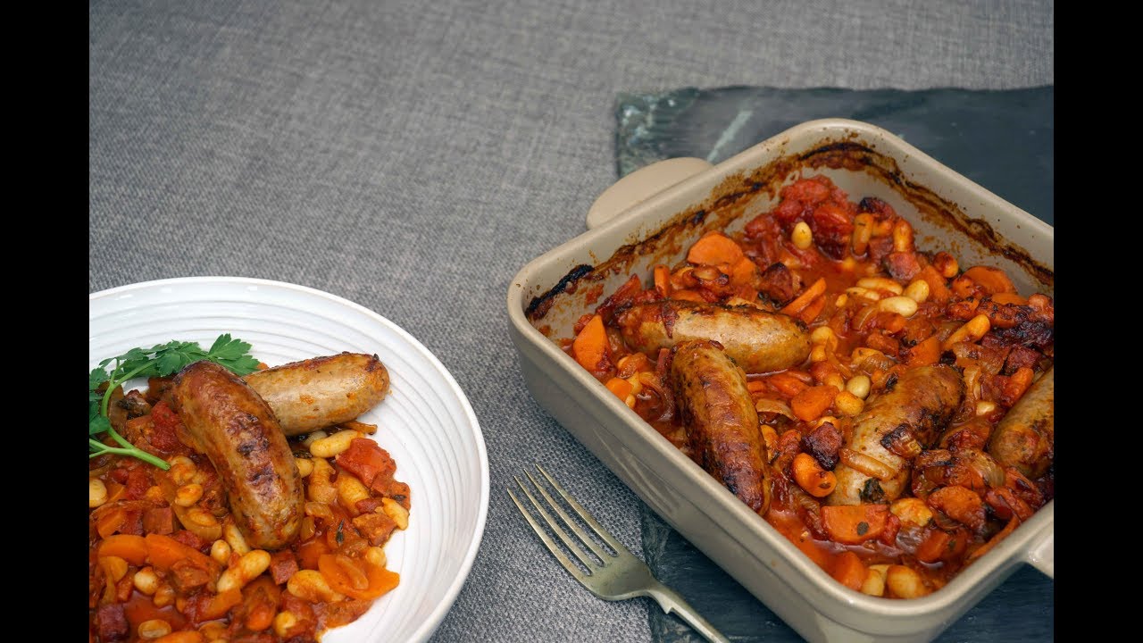 Sausage, Chorizo & White Bean Stew YouTube